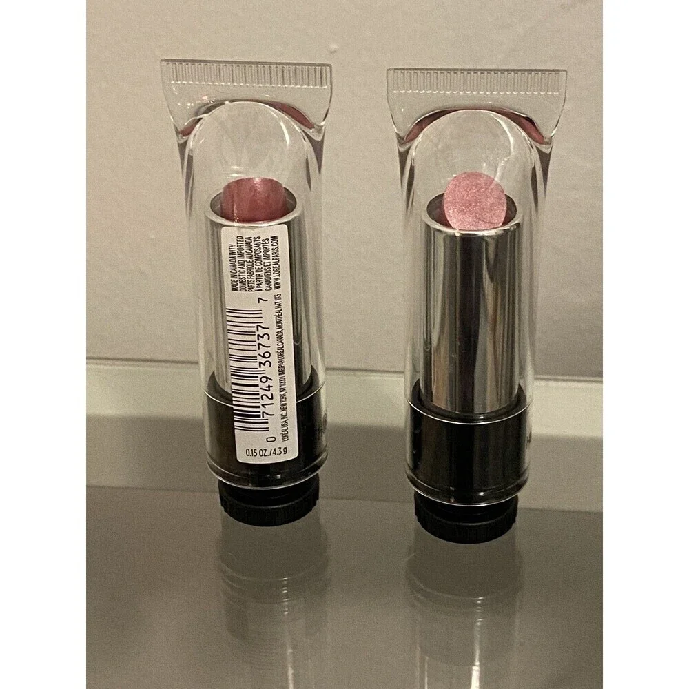 (2) L'Oreal Crushed Foil Lipstick 